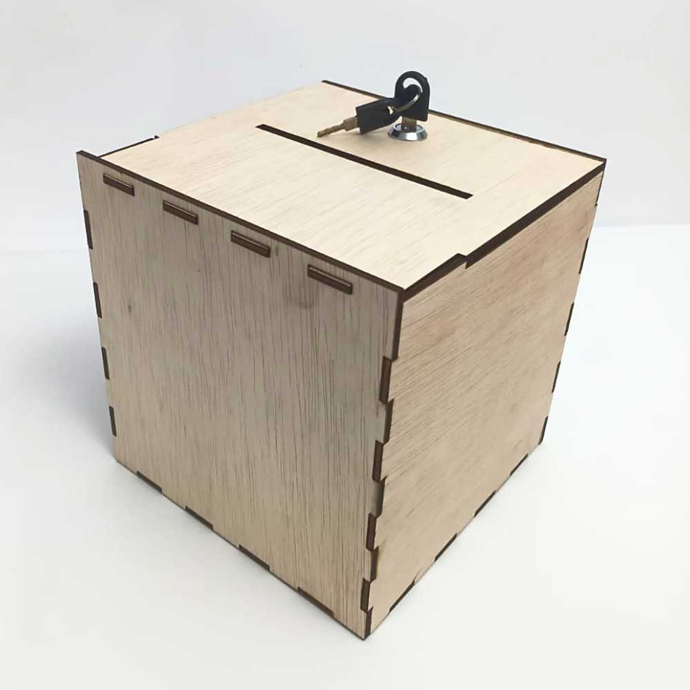 Urna cutie donații placaj UDP151515