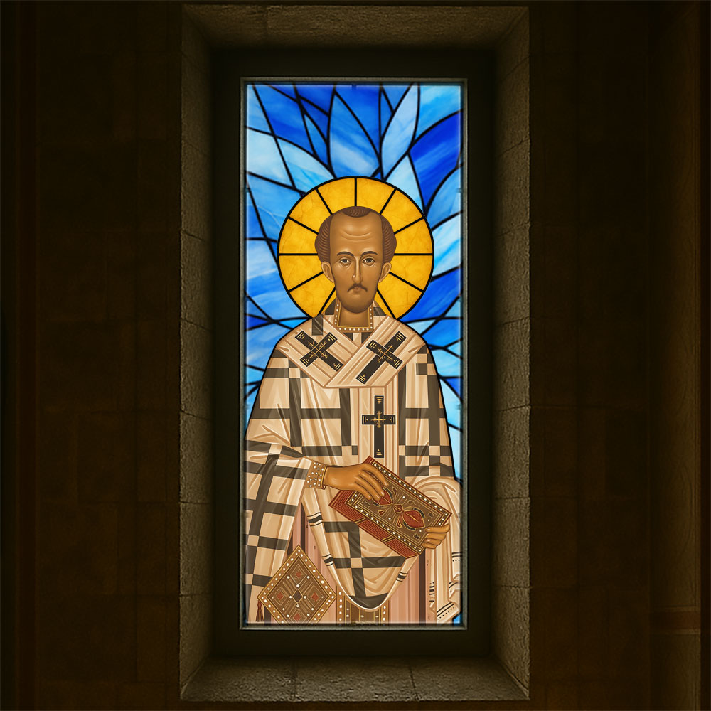 Vitralii icoane Sfântul Ioan Gură de Aur VTRL-IGA-01-A1