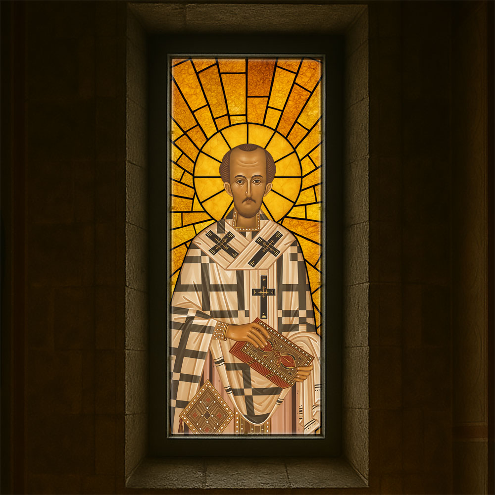 Vitralii icoane Sfântul Ioan Gură de Aur VTRL-IGA-01-GA
