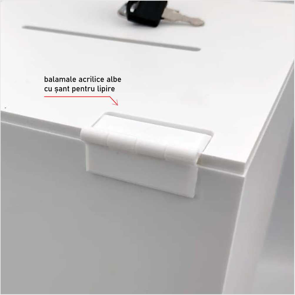 Urnă donatii opacă PVC 15 x 15 x 15 cm UF151515