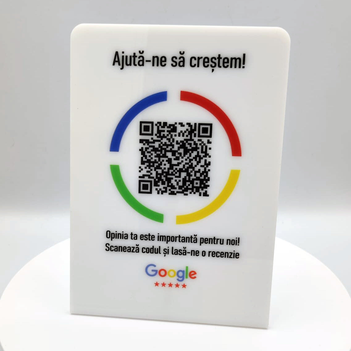 Placă recenzii Google