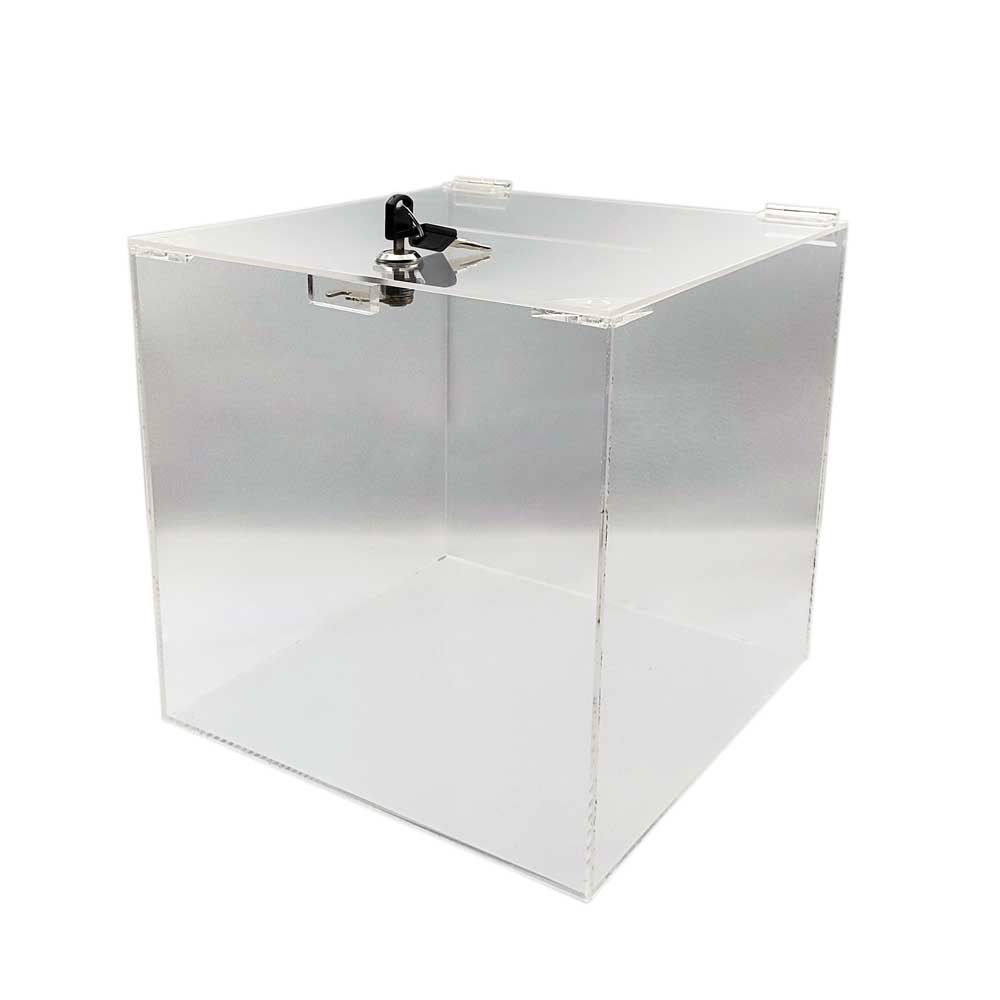 Urnă donatii clasică 30 x 30 x 30 cm model UC303030-4 (plexiglass 4 mm)