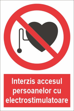 Interzis persoanelor cu electrostimulatoare SPMIP-32