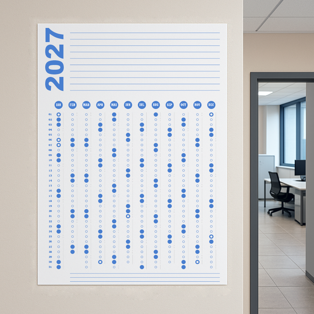 Calendar 2027 A0 84 x 119 cm CLA0T3