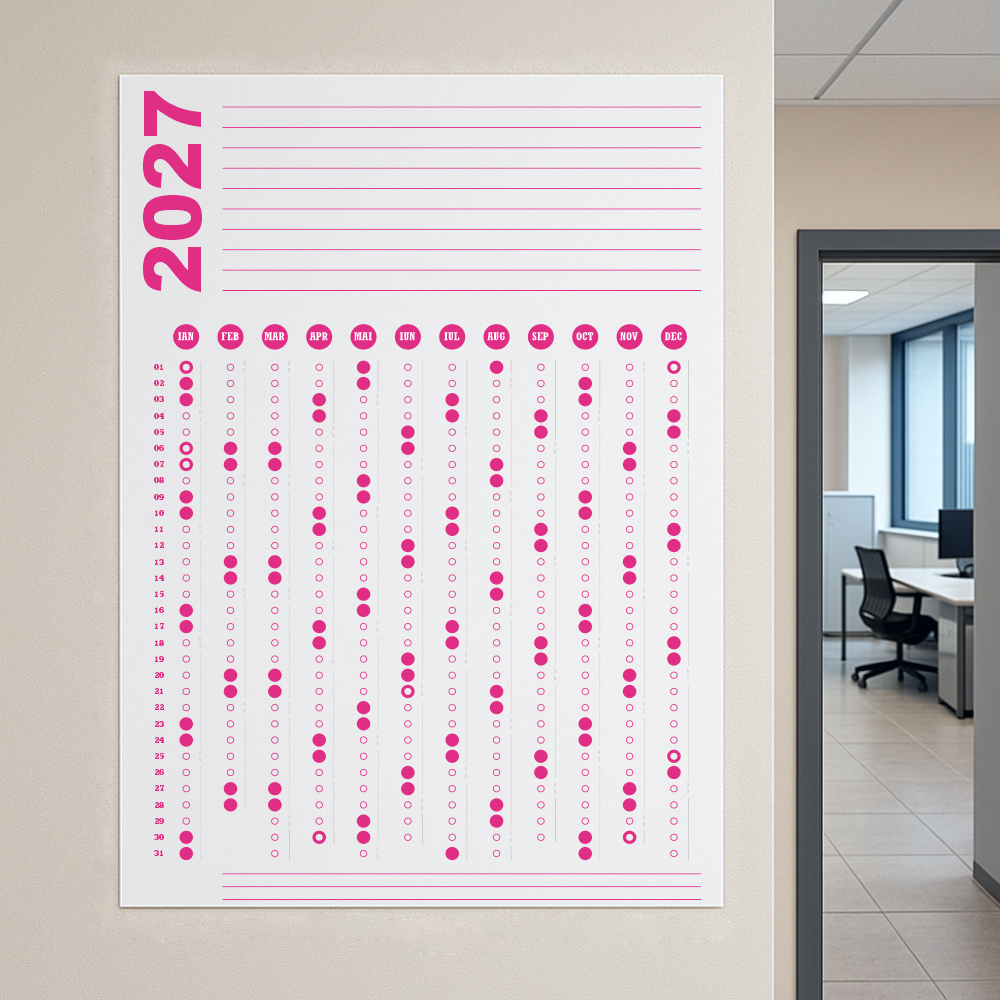 Calendar 2027 A0 84 x 119 cm CLA0T6
