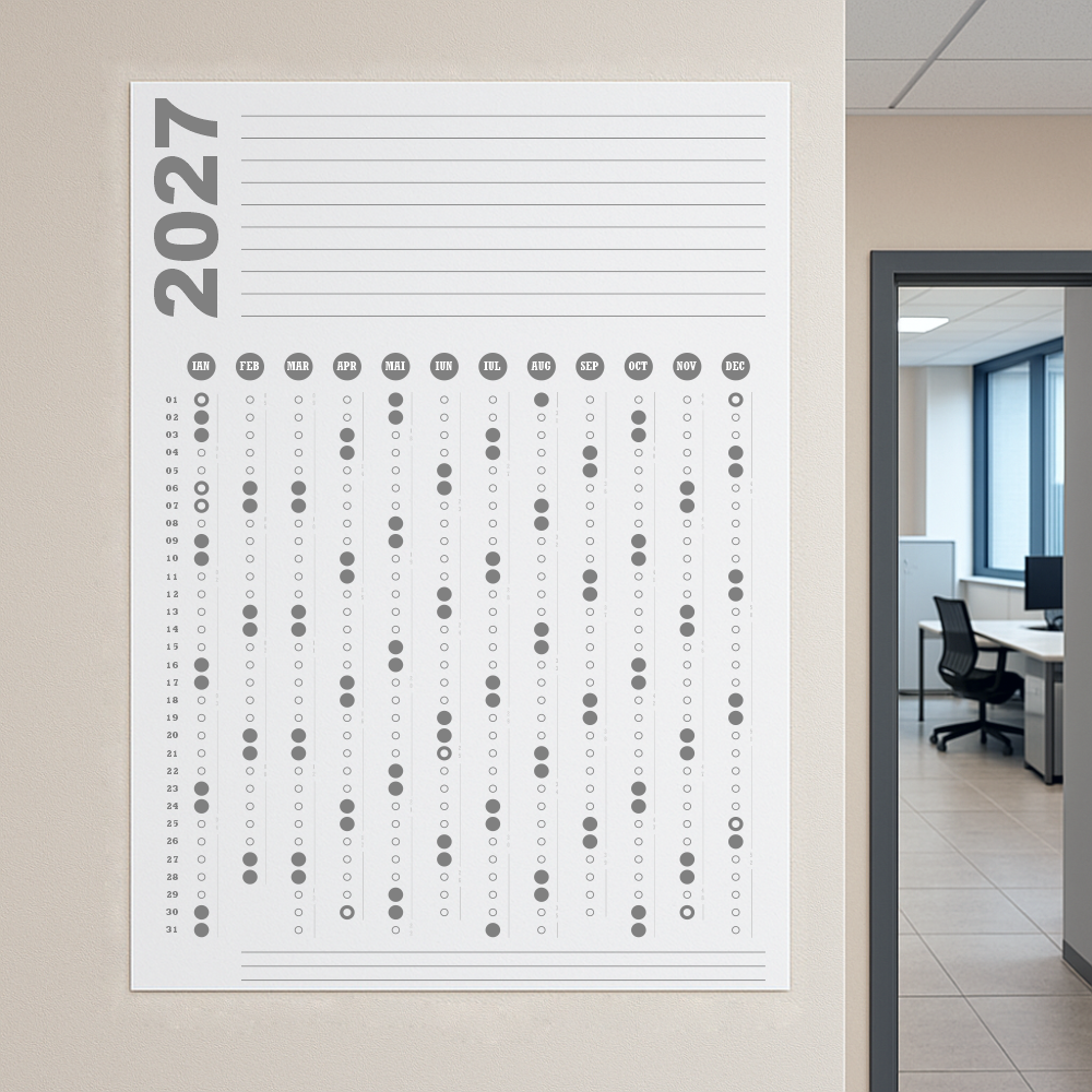 Calendar 2027 A0 84 x 119 cm CLA0T8