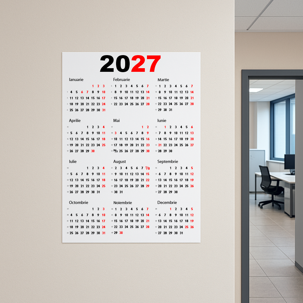 Calendar 2027 A1 60 x 84 cm CLA1T1