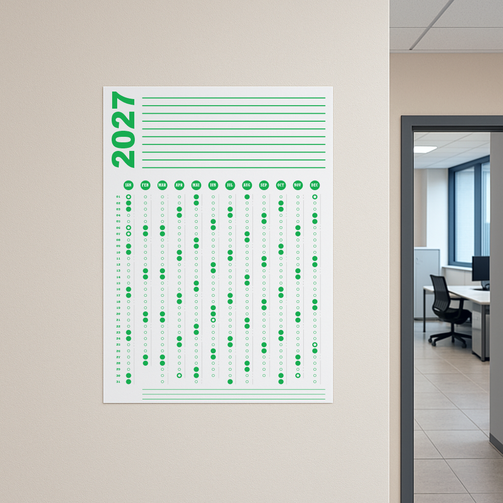 Calendar 2027 A1 60 x 84 cm CLA1T5