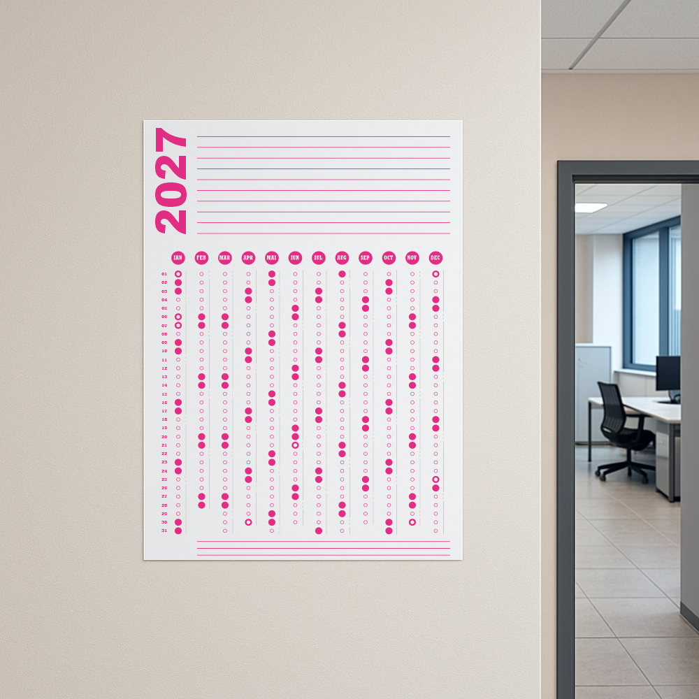 Calendar 2027 A1 60 x 84 cm CLA1T6