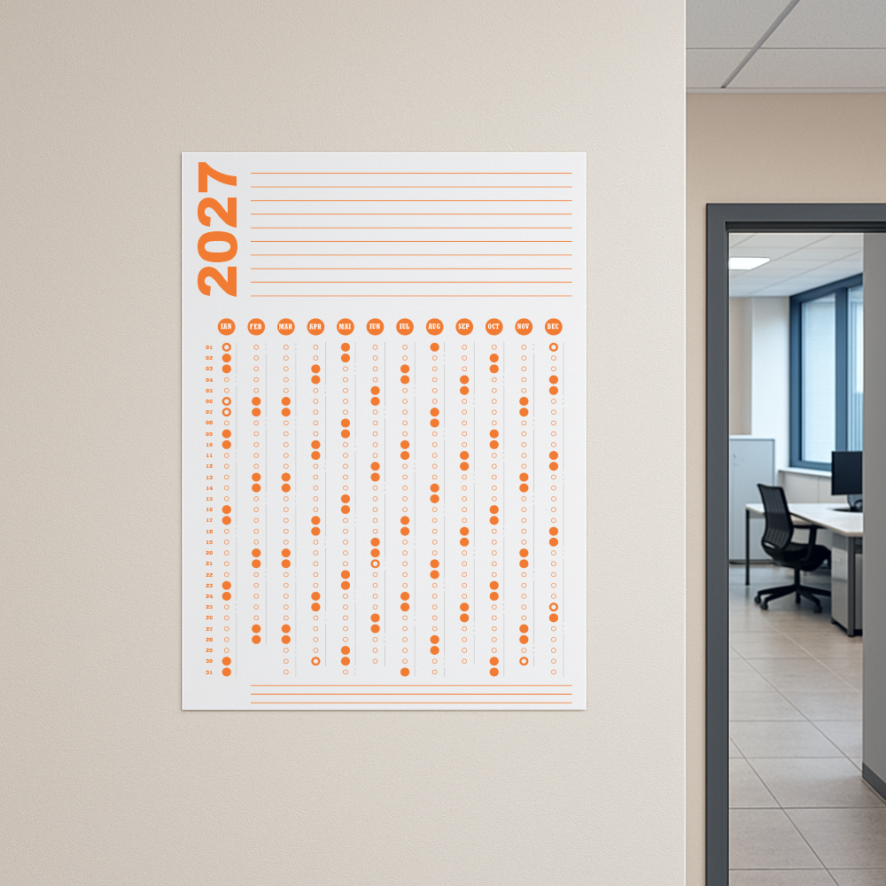 Calendar 2027 A1 60 x 84 cm CLA1T7