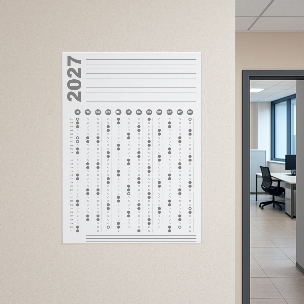 Calendar 2027 A1 60 x 84 cm CLA1T8