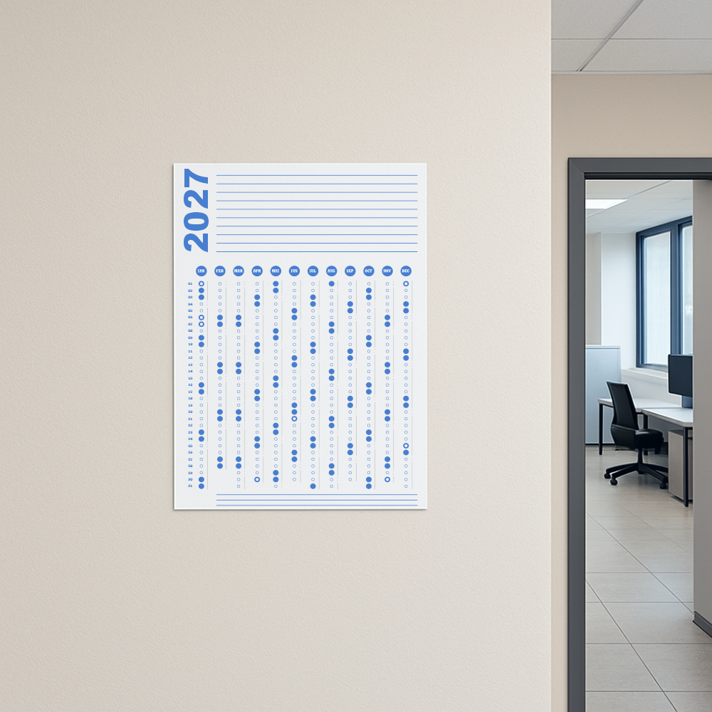 Calendar 2027 A2 42 x 60 cm CLA2T3