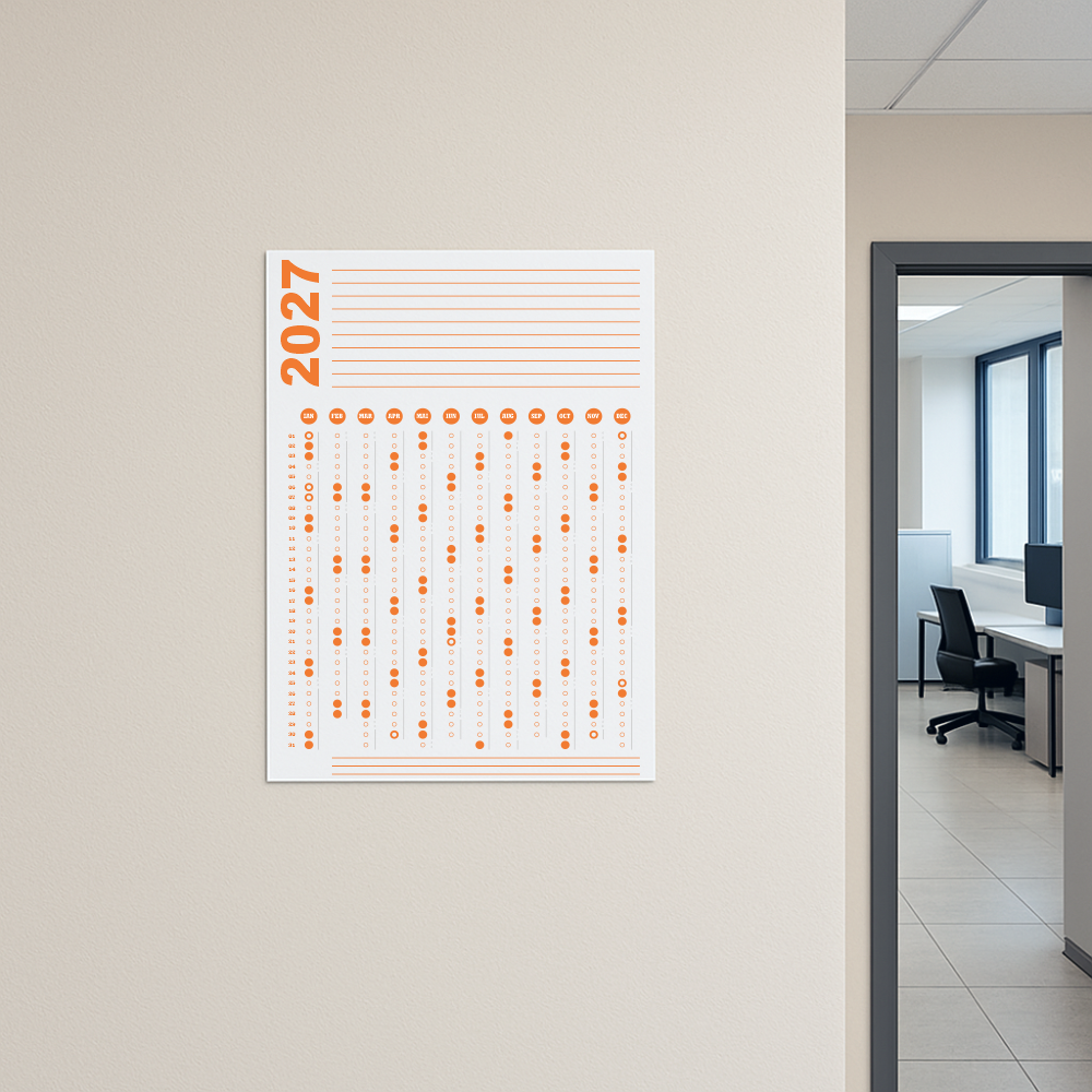 Calendar 2027 A2 42 x 60 cm CLA2T6