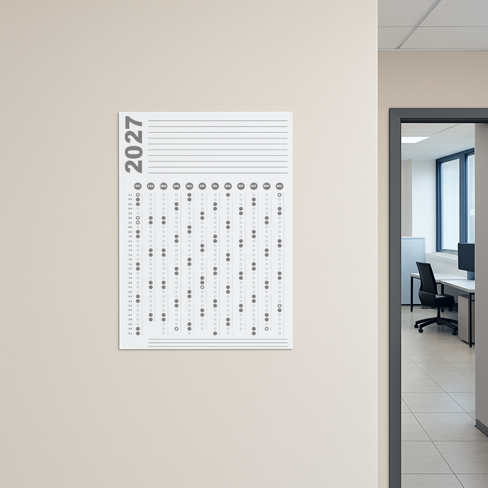 Calendar 2027 A2 42 x 60 cm CLA2T8