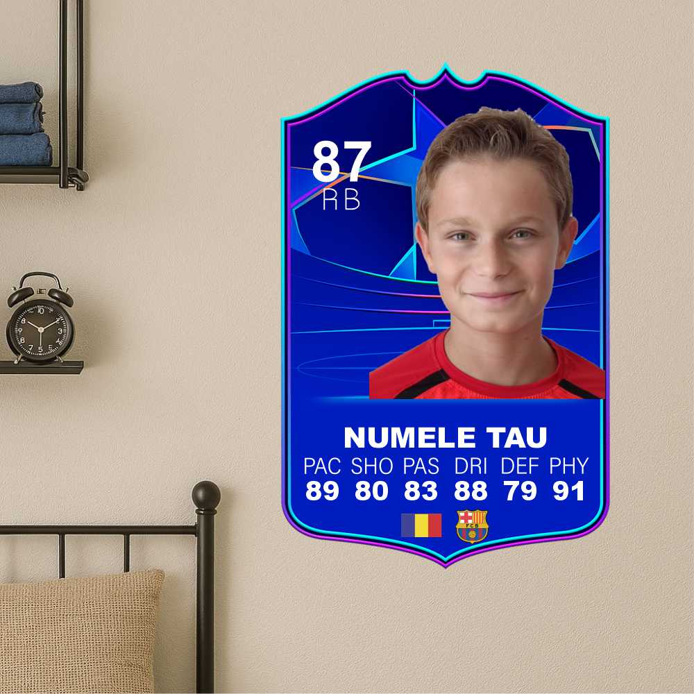 Card fifa personalizat cu fotografia si statistica ta CFP2025-T2