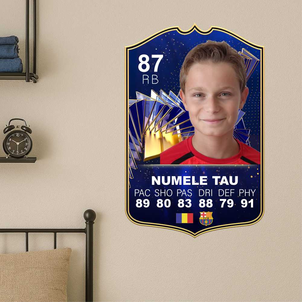 Card fifa personalizat cu fotografia si statistica ta CFP2025-T3