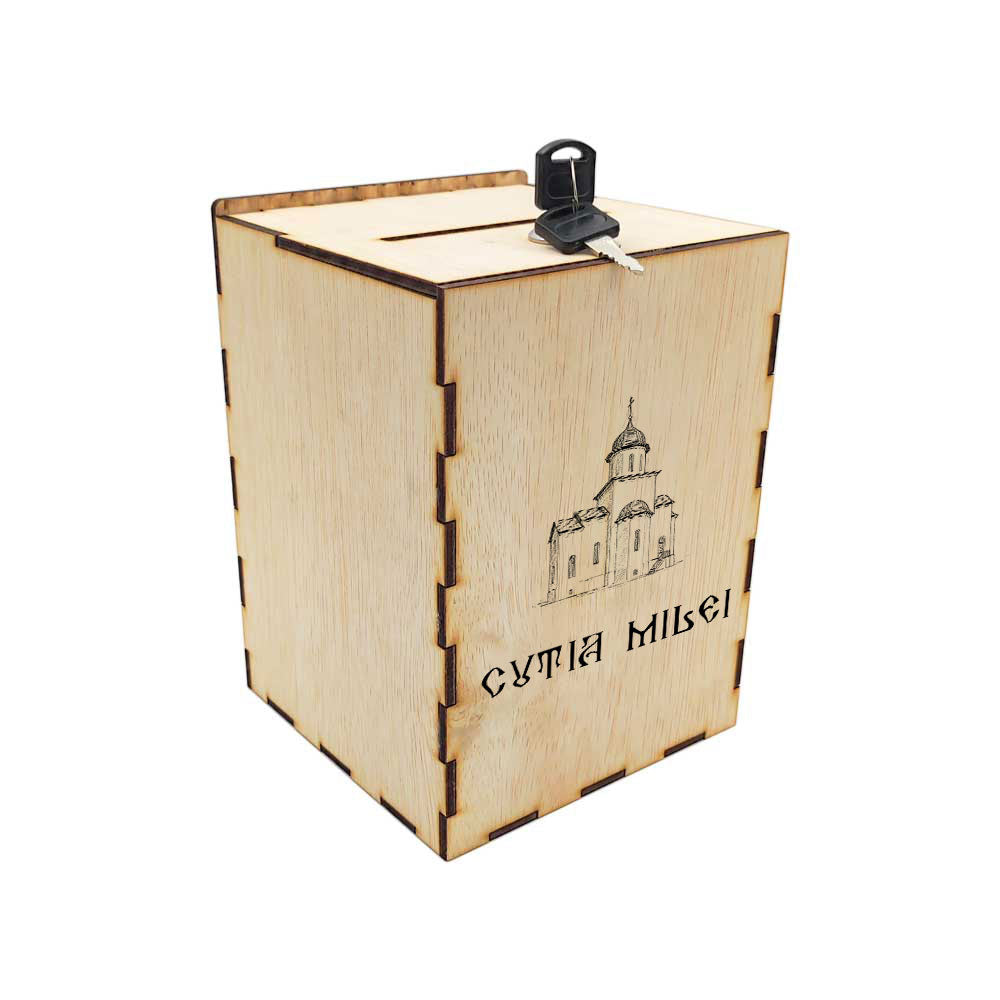 Cutia milei (cutie donații biserică) 20 x 20 x 30 cm CMBI-A1-202030
