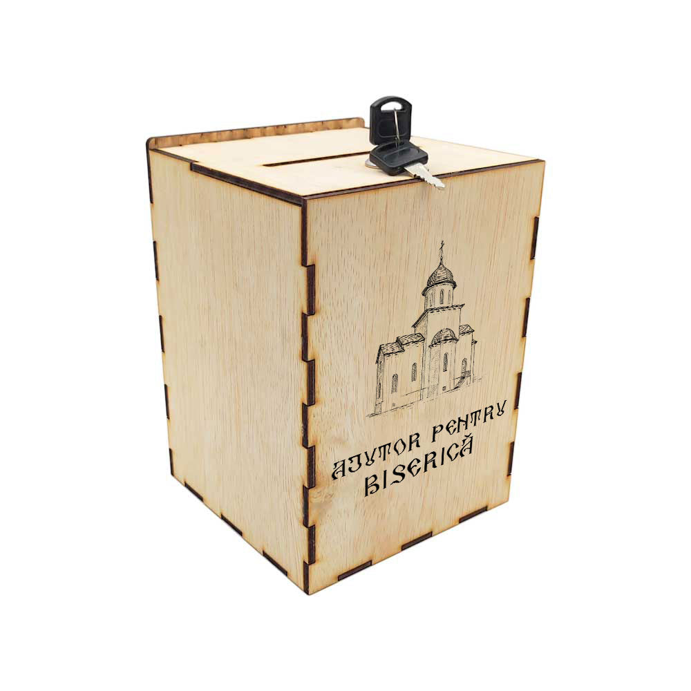 Cutia milei (cutie donații biserică) 20 x 20 x 30 cm CMBI-B1-202030