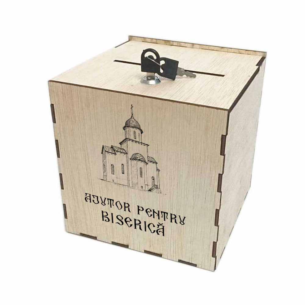 Cutia milei (cutie donații biserică) 30 x 30 x 30 cm CMBI-B1-303030