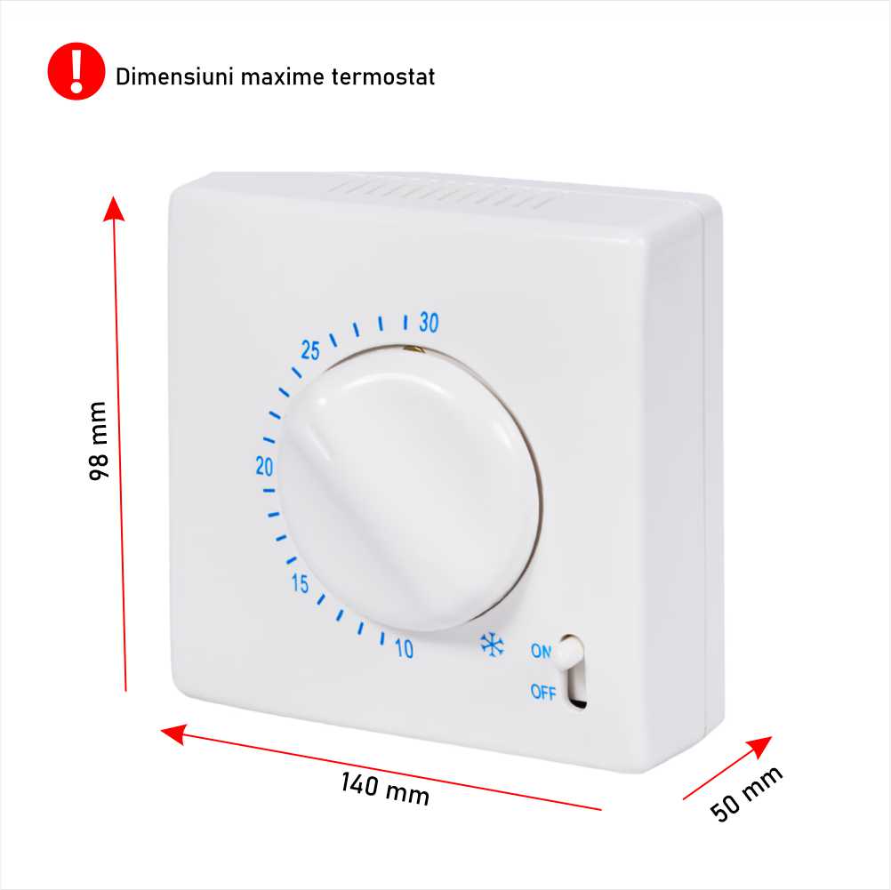 Cutie securizare termostate ambientale fără cablu CPT132005FC