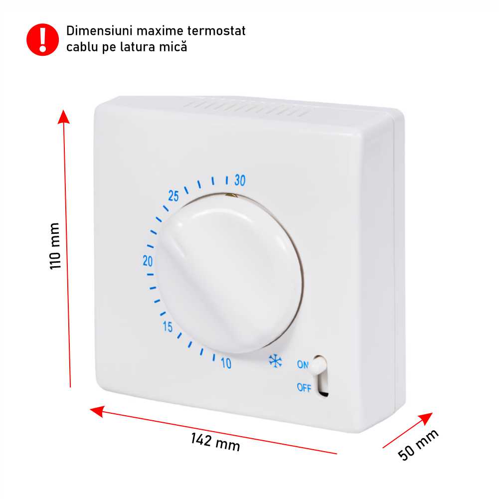 Cutie securizare termostate ambientale cu cablu CPT132005LS