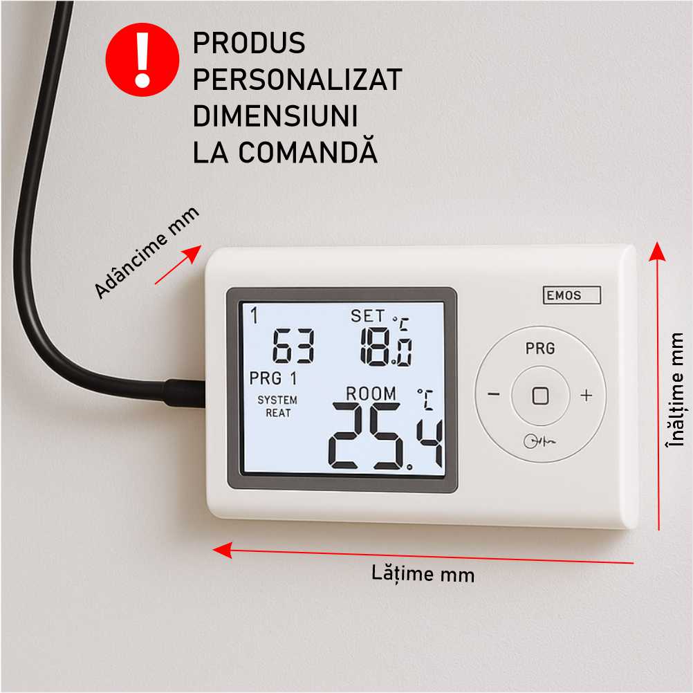 Cutie securizare termostate ambientale cu cablu personalizată CPTXXXGCLS