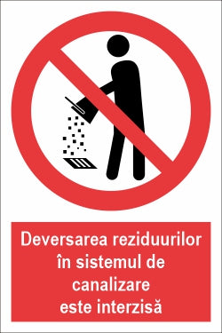Deversarea deșeurilor în canalizare interzisă SPMIP-46