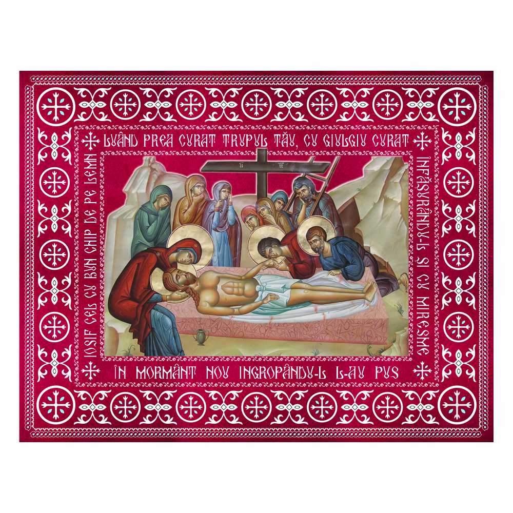 Epitaf Punerea în Mormânt a Mântuitorului 152 x 119 cm EPTB152119-MT1-R