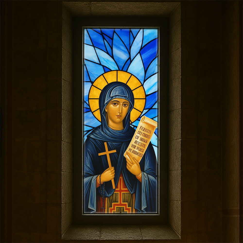 Vitralii icoane Cuvioasa Parascheva VTRL-CP-01-A1