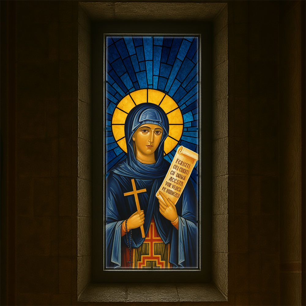 Vitralii icoane Cuvioasa Parascheva VTRL-CP-01-A2