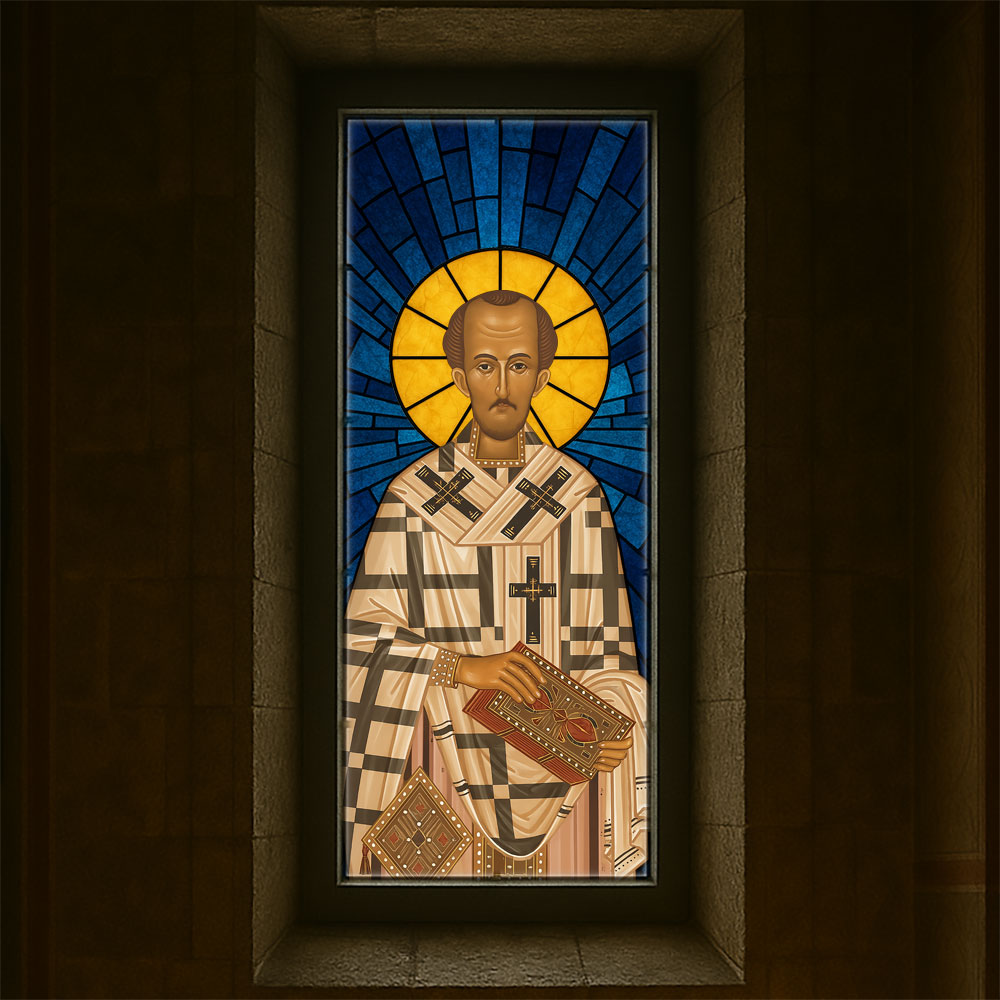 Vitralii icoane Sfântul Ioan Gură de Aur VTRL-IGA-01-A2