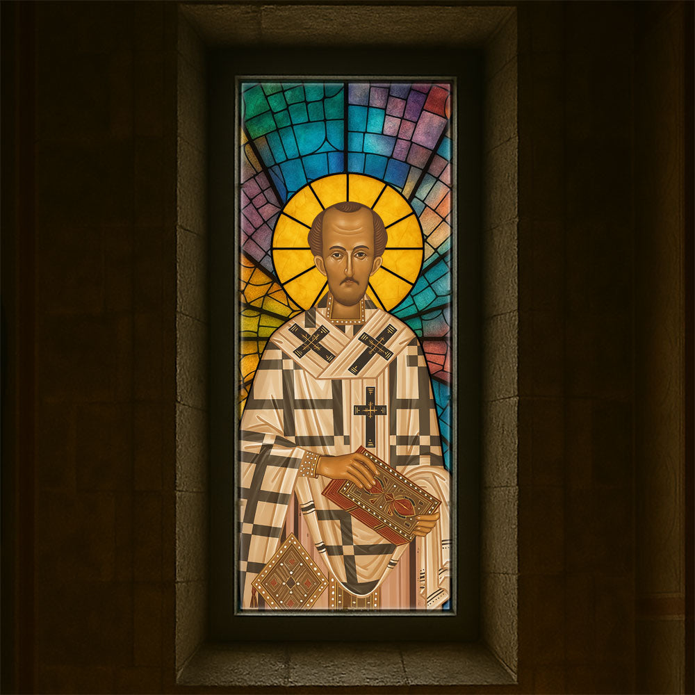 Vitralii icoane Sfântul Ioan Gură de Aur VTRL-IGA-01-MC1