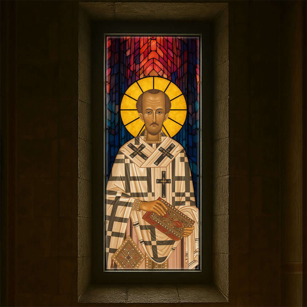 Vitralii icoane Sfântul Ioan Gură de Aur VTRL-IGA-01-MC2