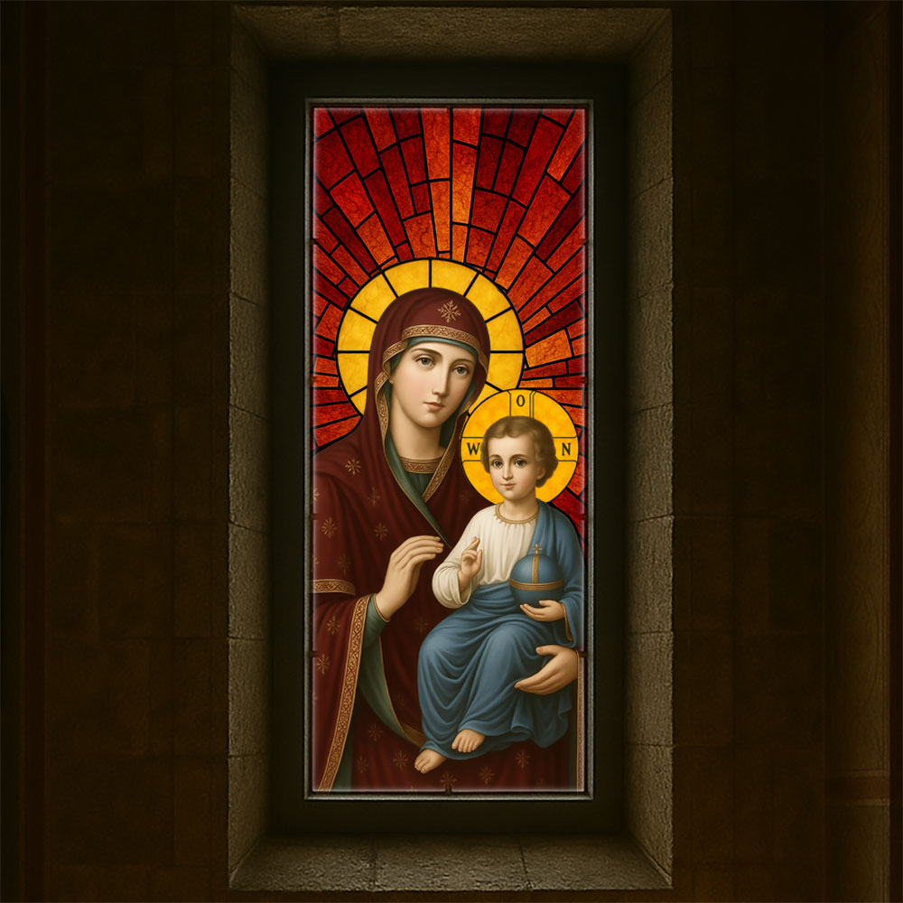 Vitralii icoane Maica Domnului VTRL-MAI-02-R