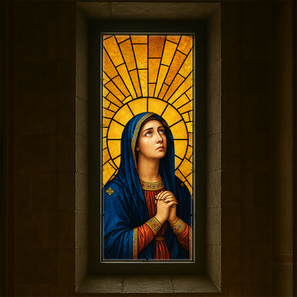 Vitralii icoane Maica Domnului VTRL-MD-01-GA