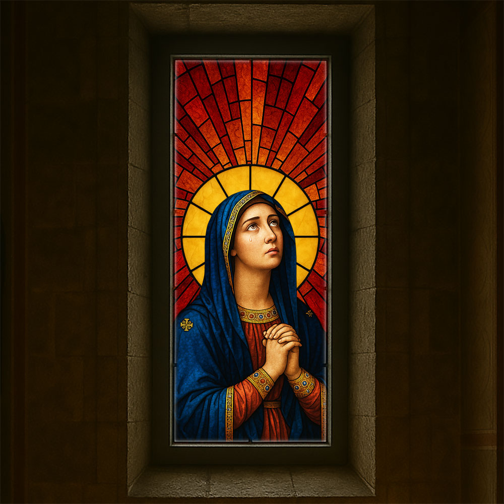 Vitralii icoane Maica Domnului VTRL-MD-01-R
