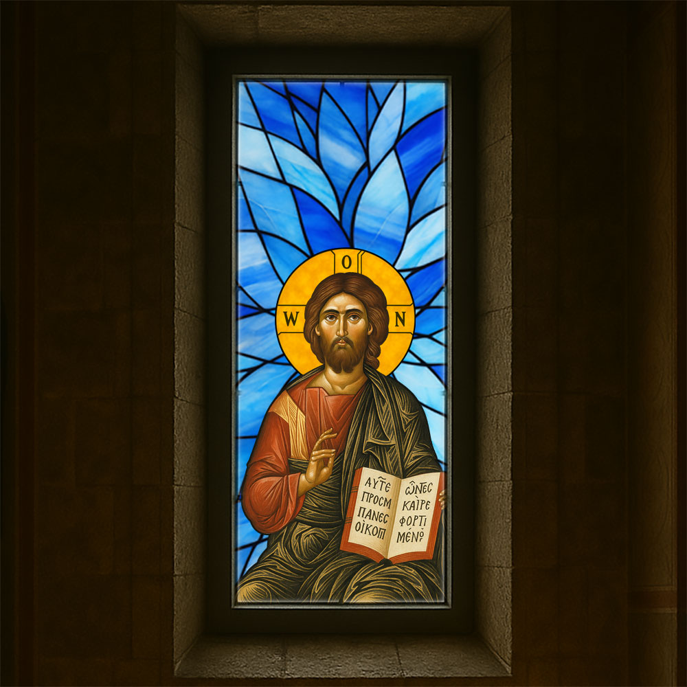 Vitralii icoane Mântuitorul VTRL-M-01-A1