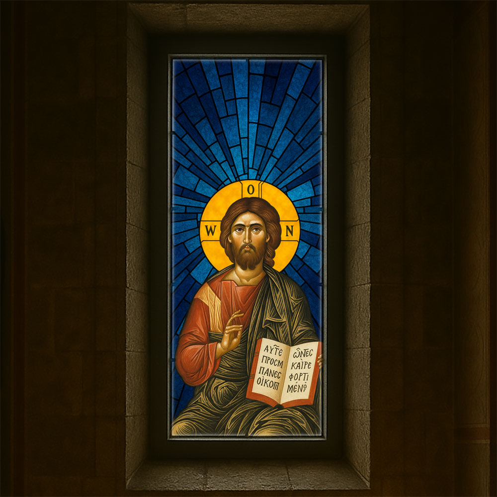 Vitralii icoane Mântuitorul VTRL-M-01-A2