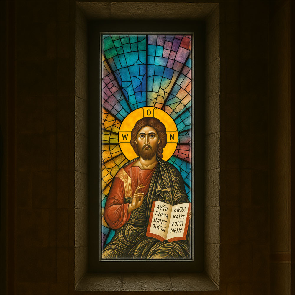 Vitralii icoane Mântuitorul VTRL-M-01-MC1