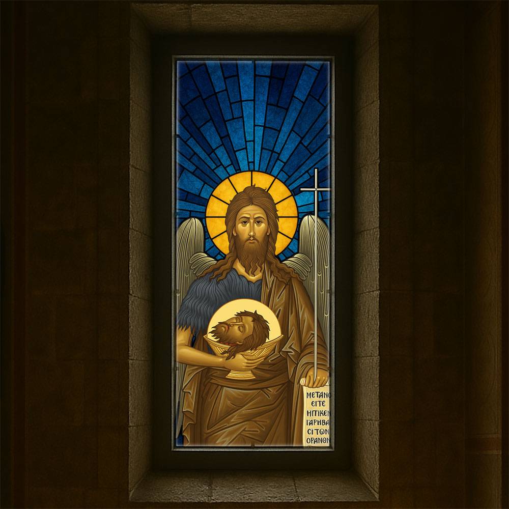 Vitralii icoane Sfântul Ioan Botezătorul VTRL-SIB-01-A2