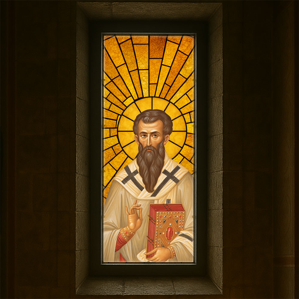 Vitralii icoane Sfântul Vasile VTRL-SV-01-GA
