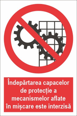 Îndepărtarea grilajelor de protecție interzisă SPMIP-24