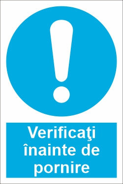 Verificați înainte de pornire SPMOP-31