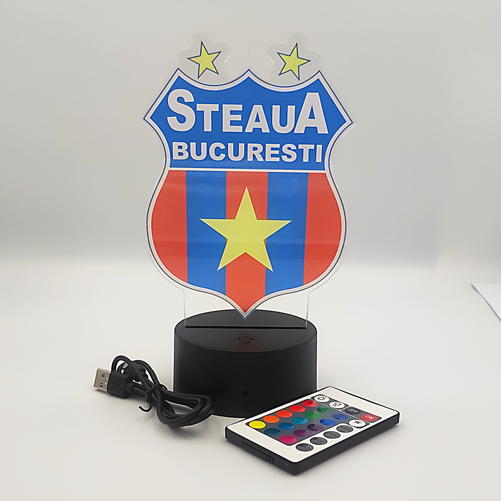 Lampă led personalizată CSA Steaua Bucuresti LLP-01