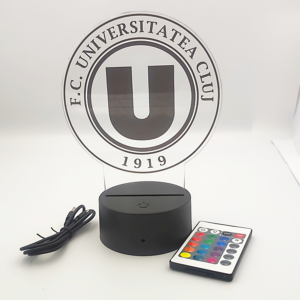 Lampă led personalizată Universitatea Cluj LLP-01