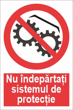Nu îndepărtați sistemul de protecție SPMIP-22