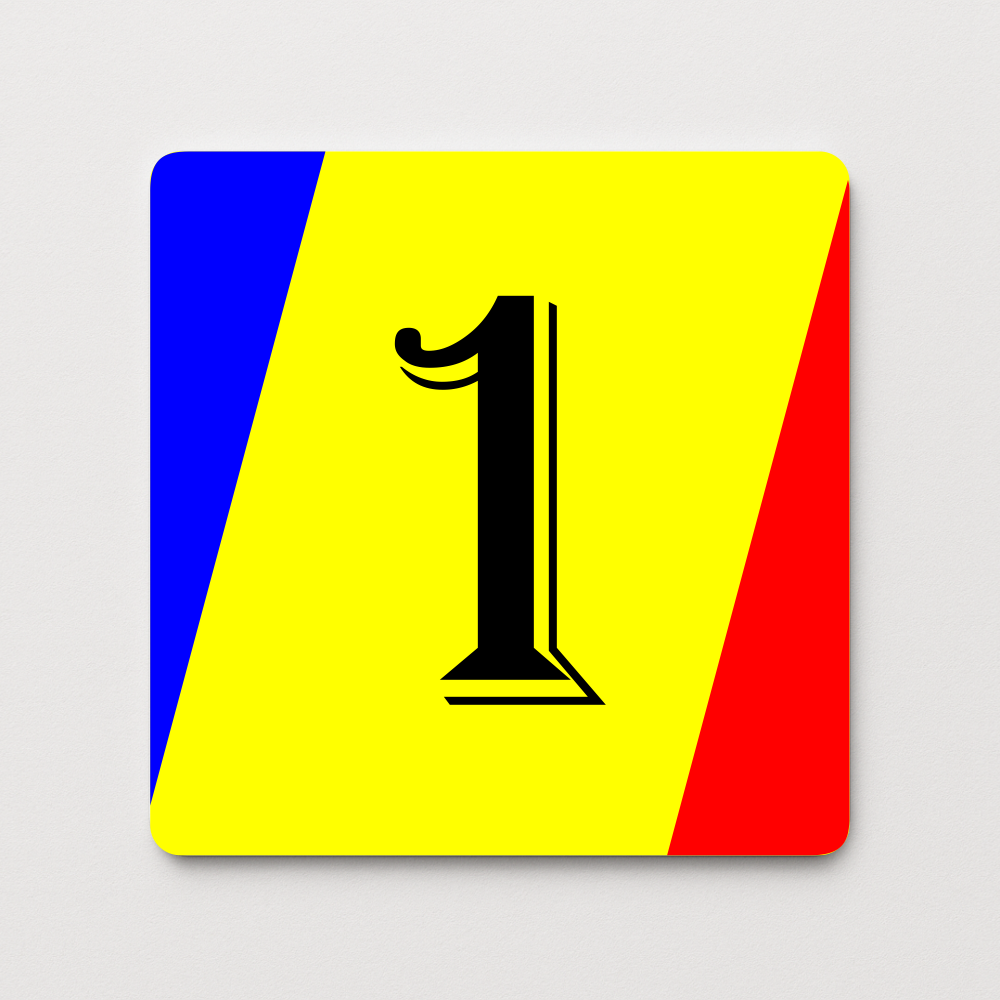 Placă număr casă personalizat 14 x 14 cm SC1414-T4