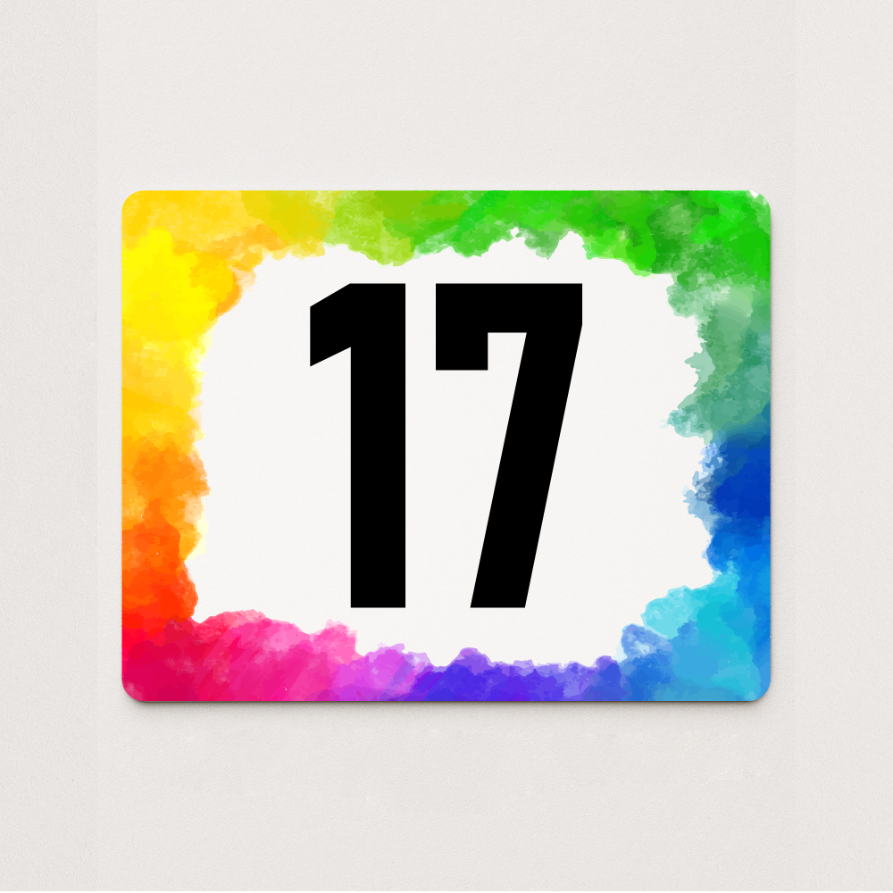 Placă număr casă personalizat 18 x 14 cm SC1814-T14