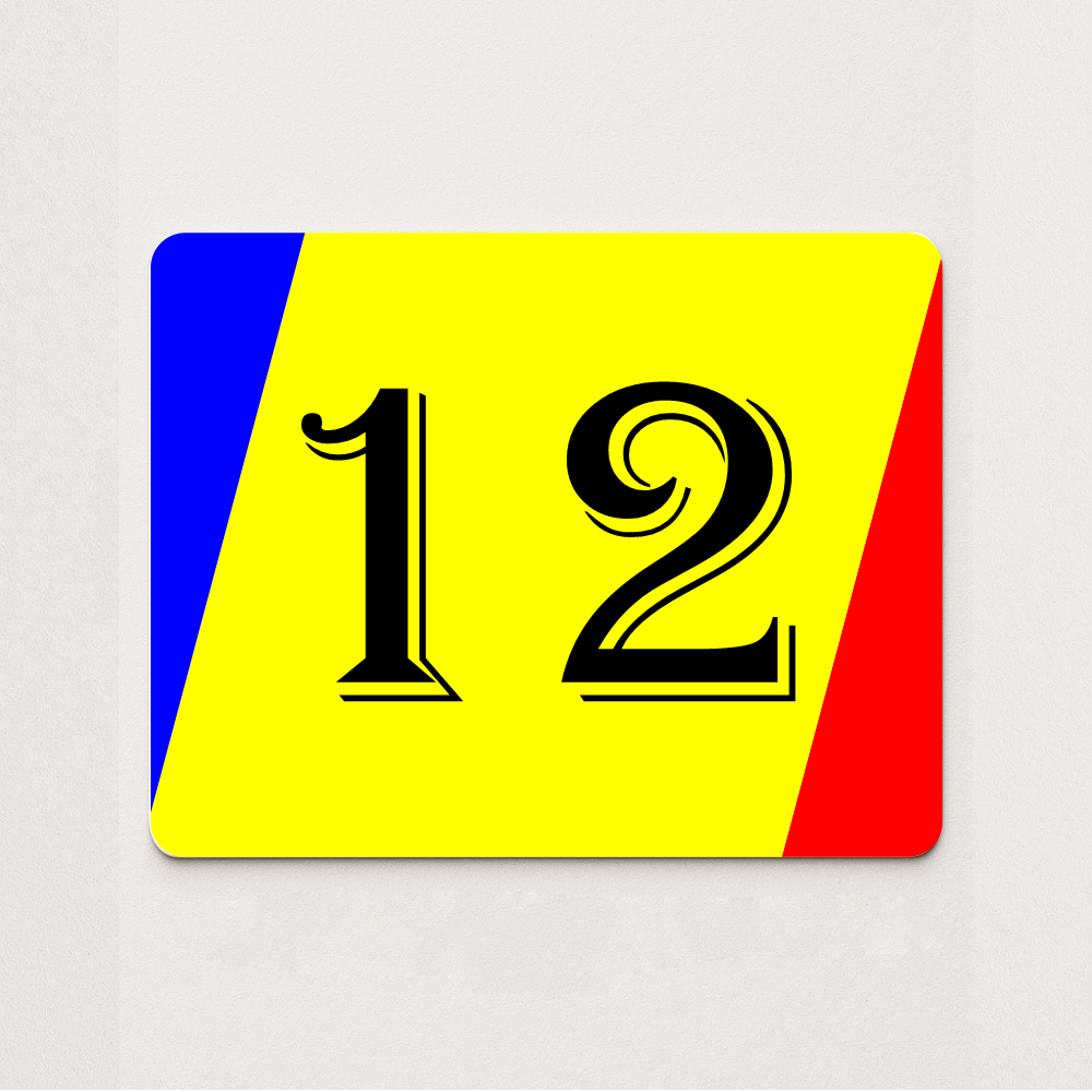 Placă număr casă personalizat 18 x 14 cm SC1814-T4