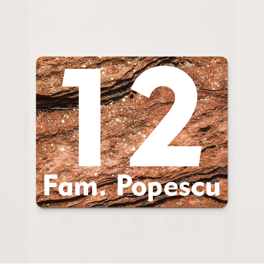 Placă număr casă personalizat 18 x 14 cm SC1814-T9